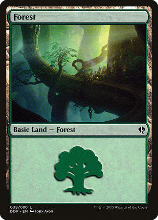 Forest (38) [Duel Decks: Zendikar vs. Eldrazi] | Rook's Games and More