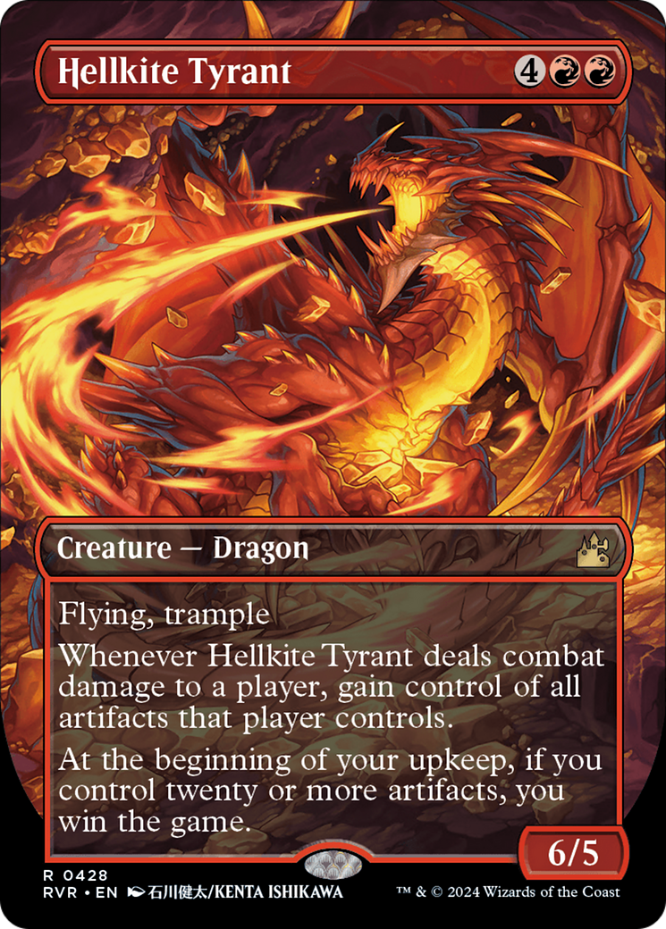 Hellkite Tyrant (Anime Borderless) [Ravnica Remastered] | Rook's Games and More