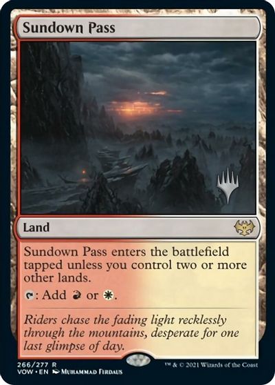 Sundown Pass (Promo Pack) [Innistrad: Crimson Vow Promos] | Rook's Games and More