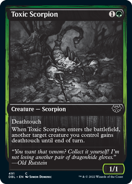 Toxic Scorpion [Innistrad: Double Feature] | Rook's Games and More