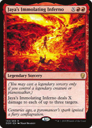 Jaya's Immolating Inferno [Dominaria] | Rook's Games and More