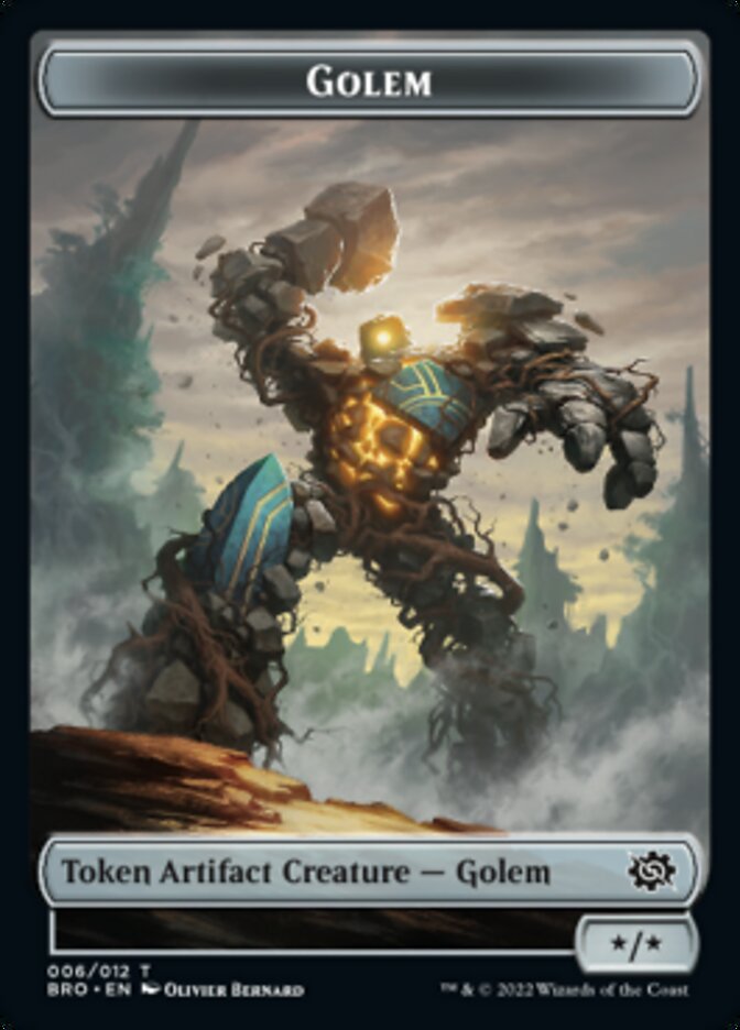 Golem Token [The Brothers' War Tokens] | Rook's Games and More