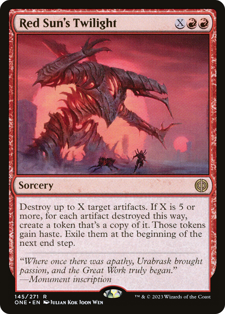 Red Sun's Twilight [Phyrexia: All Will Be One] | Rook's Games and More