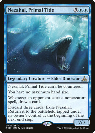 Nezahal, Primal Tide [Rivals of Ixalan] | Rook's Games and More