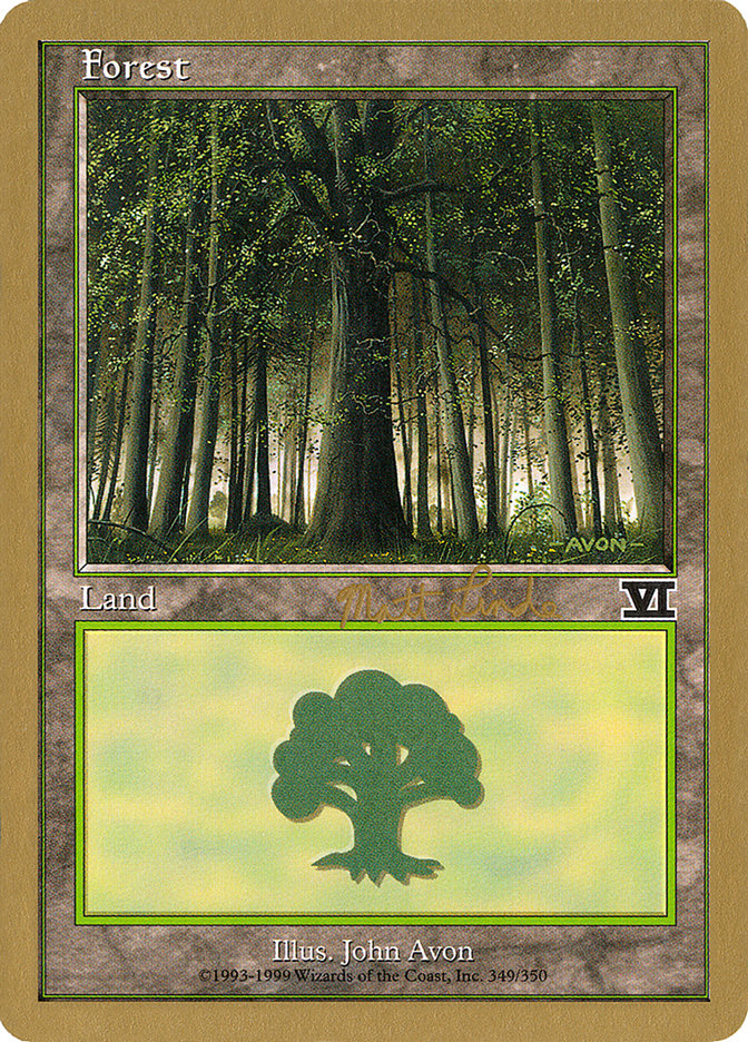 Forest (ml349) (Matt Linde) [World Championship Decks 1999] | Rook's Games and More
