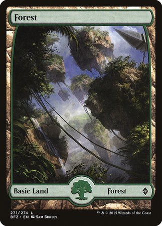 Forest (271) - Full Art [Battle for Zendikar] | Rook's Games and More