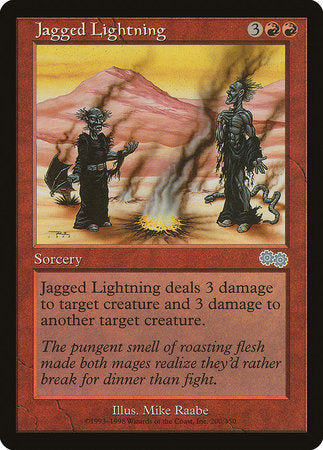 Jagged Lightning [Urza's Saga] | Rook's Games and More