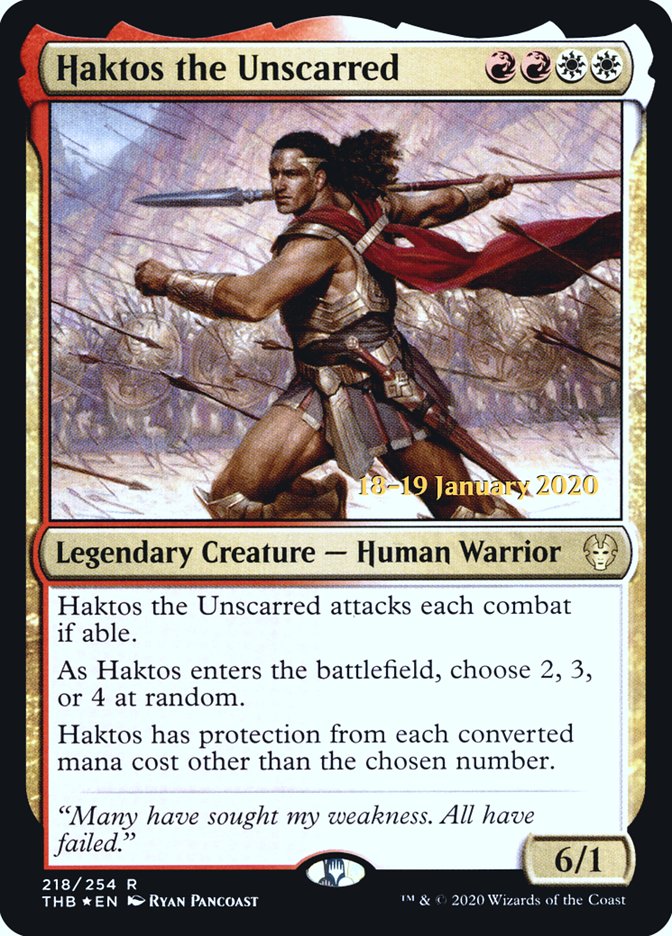 Haktos the Unscarred [Theros Beyond Death Prerelease Promos] | Rook's Games and More