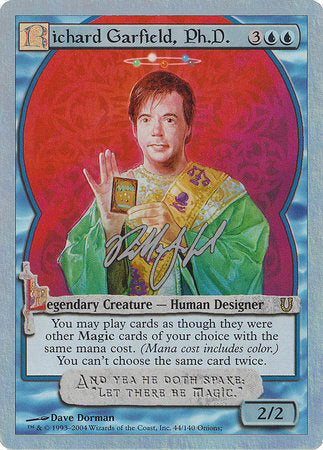 Richard Garfield, Ph.D. (Alternate Foil) [Unhinged] | Rook's Games and More