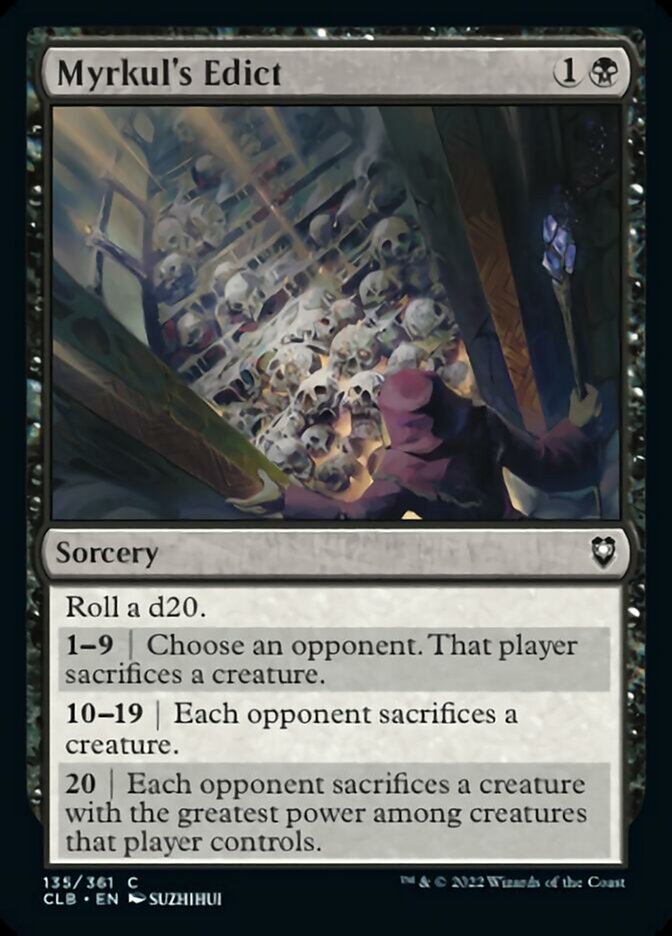 Myrkul's Edict [Commander Legends: Battle for Baldur's Gate] | Rook's Games and More