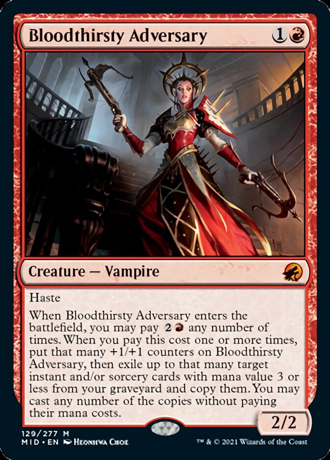 Bloodthirsty Adversary [Innistrad: Midnight Hunt] | Rook's Games and More