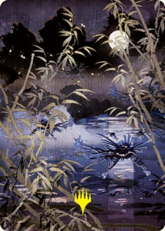 Swamp Art Card (Gold-Stamped Signature) [Kamigawa: Neon Dynasty Art Series] | Rook's Games and More