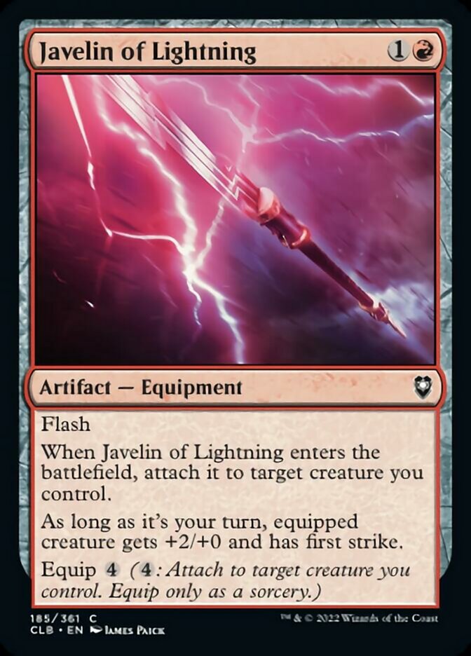 Javelin of Lightning [Commander Legends: Battle for Baldur's Gate] | Rook's Games and More