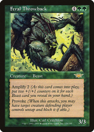 Feral Throwback [Legions] | Rook's Games and More