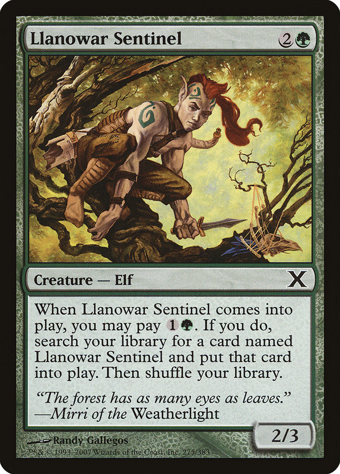 Llanowar Sentinel [Tenth Edition] | Rook's Games and More