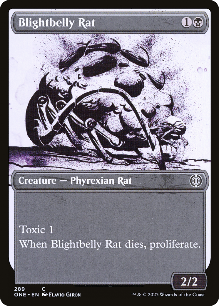 Blightbelly Rat (Showcase Ichor) [Phyrexia: All Will Be One] | Rook's Games and More