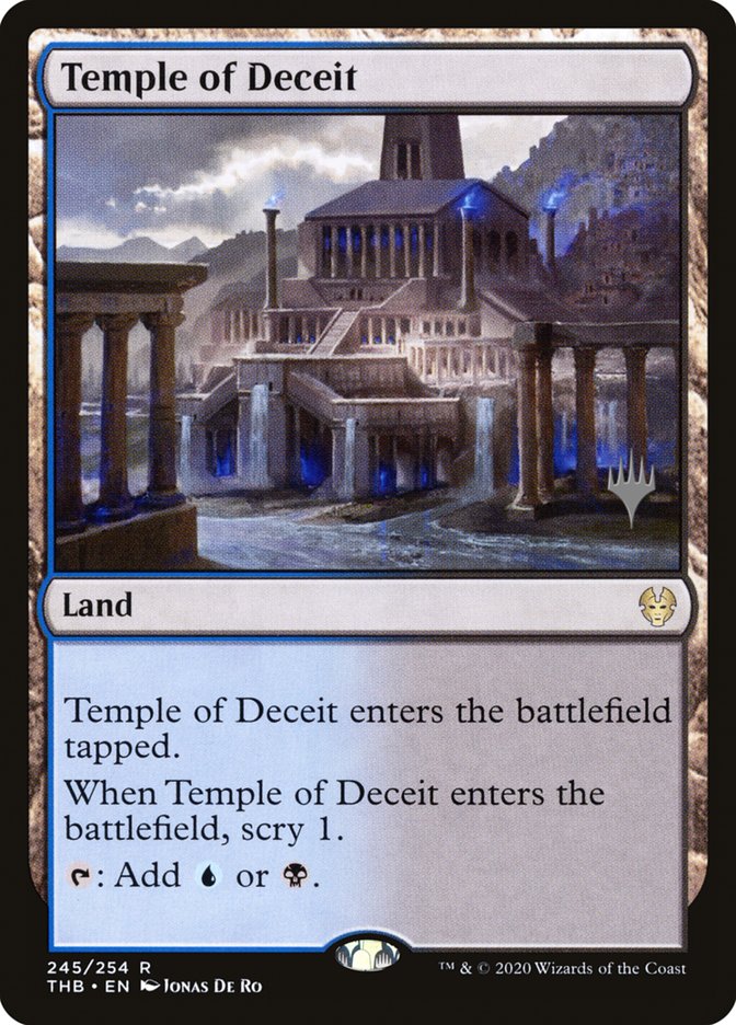 Temple of Deceit (Promo Pack) [Theros Beyond Death Promos] | Rook's Games and More