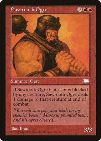 Sawtooth Ogre [Weatherlight] | Rook's Games and More
