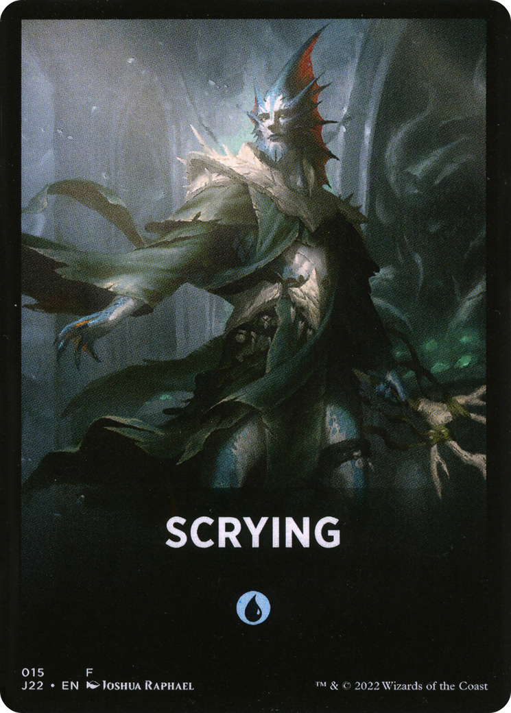 Scrying Theme Card [Jumpstart 2022 Front Cards] | Rook's Games and More