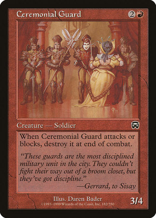 Ceremonial Guard [Mercadian Masques] | Rook's Games and More