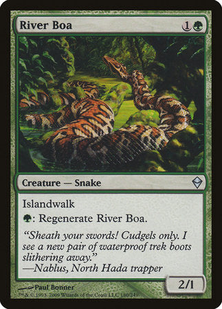 River Boa [Zendikar] | Rook's Games and More