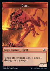 Soldier (33) // Devil Double-sided Token [Streets of New Capenna Commander Tokens] | Rook's Games and More