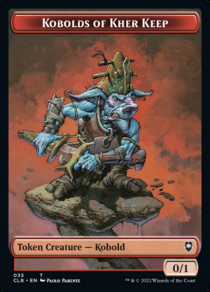 Kobolds of Kher Keep // Treasure Double-sided Token [Commander Legends: Battle for Baldur's Gate Tokens] | Rook's Games and More