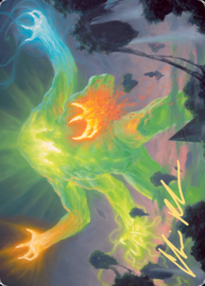 Omnath, Locus of Creation Art Card (Gold-Stamped Signature) [Zendikar Rising Art Series] | Rook's Games and More