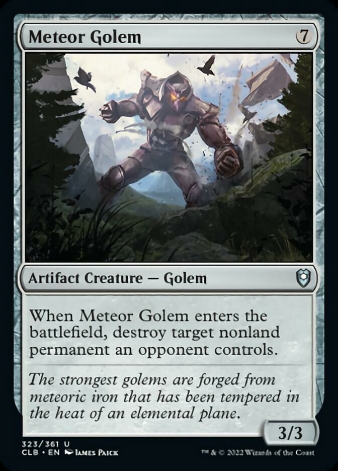 Meteor Golem [Commander Legends: Battle for Baldur's Gate] | Rook's Games and More