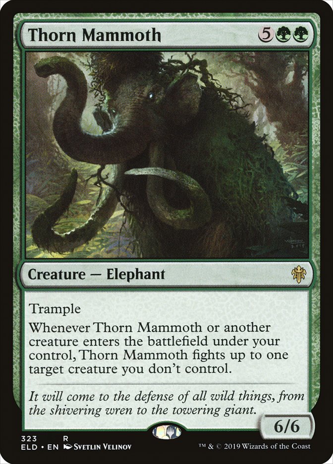 Thorn Mammoth [Throne of Eldraine] | Rook's Games and More