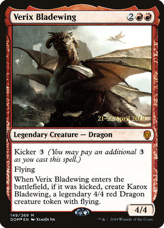 Verix Bladewing [Dominaria Promos] | Rook's Games and More