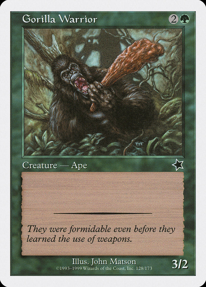 Gorilla Warrior [Starter 1999] | Rook's Games and More
