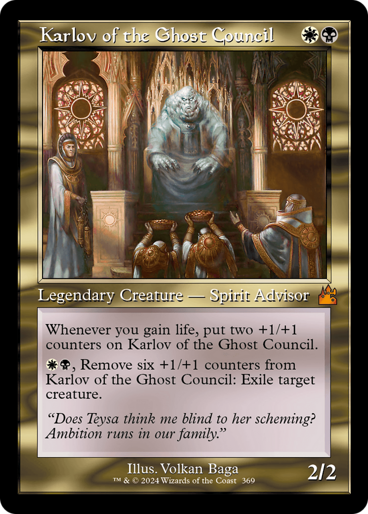 Karlov of the Ghost Council (Retro Frame) [Ravnica Remastered] | Rook's Games and More