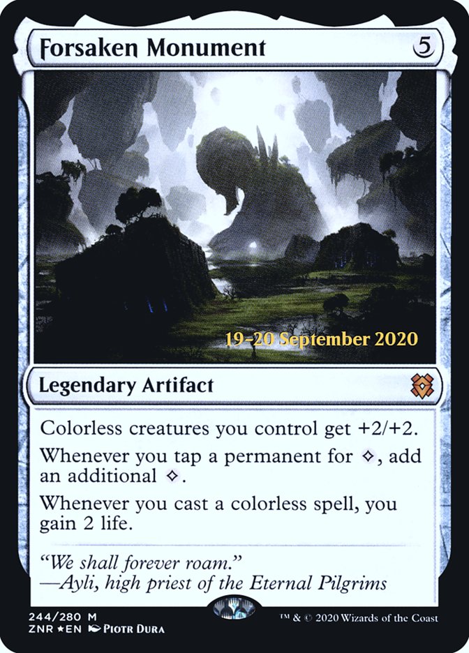 Forsaken Monument  [Zendikar Rising Prerelease Promos] | Rook's Games and More