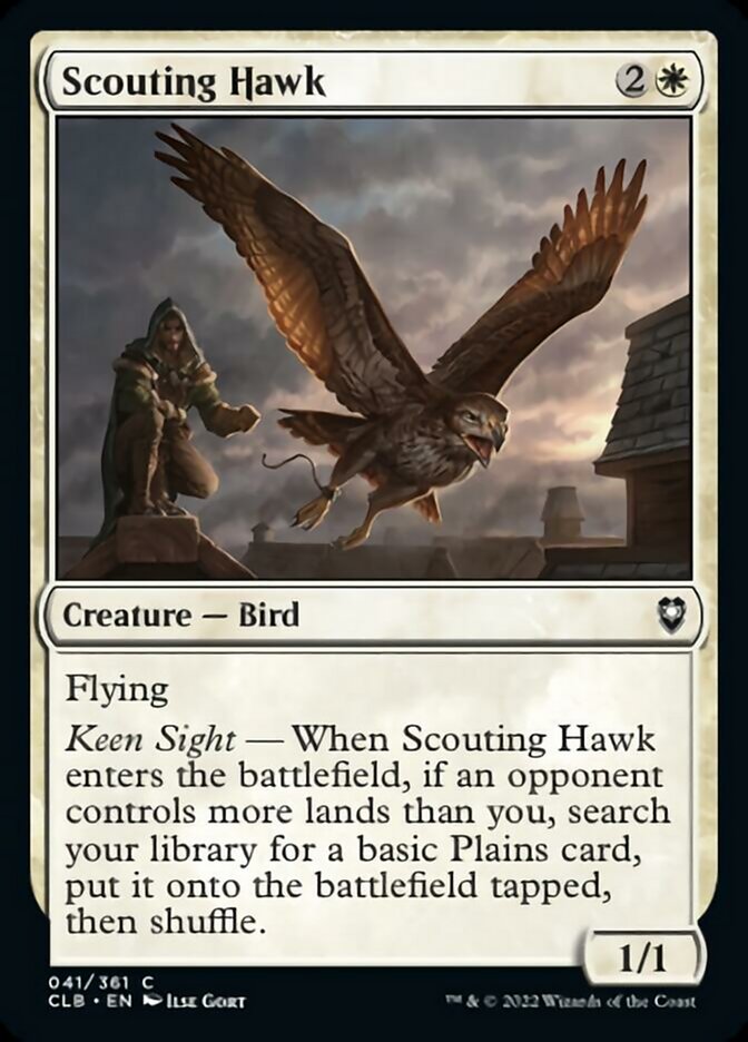 Scouting Hawk [Commander Legends: Battle for Baldur's Gate] | Rook's Games and More