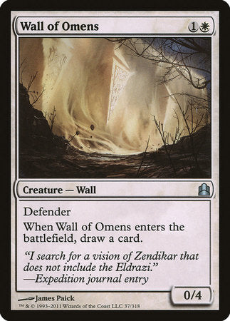 Wall of Omens [Commander 2011] | Rook's Games and More