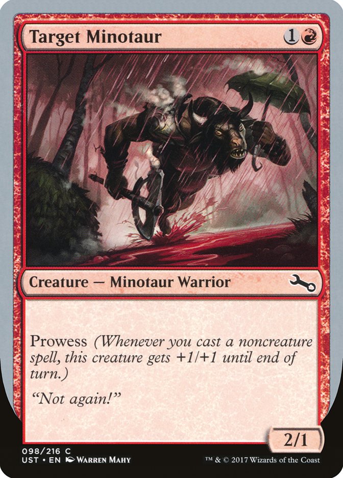 Target Minotaur (Rain Art) [Unstable] | Rook's Games and More