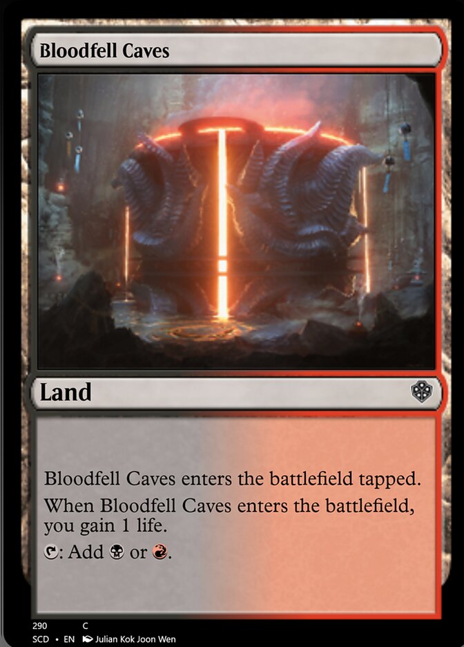 Bloodfell Caves [Starter Commander Decks] | Rook's Games and More