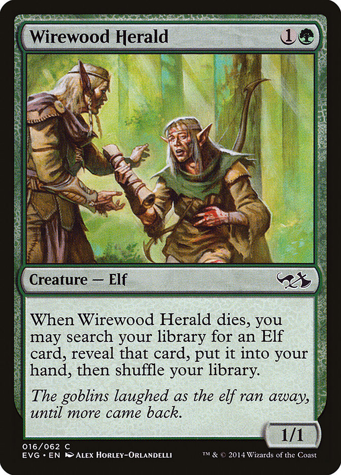 Wirewood Herald (Elves vs. Goblins) [Duel Decks Anthology] | Rook's Games and More