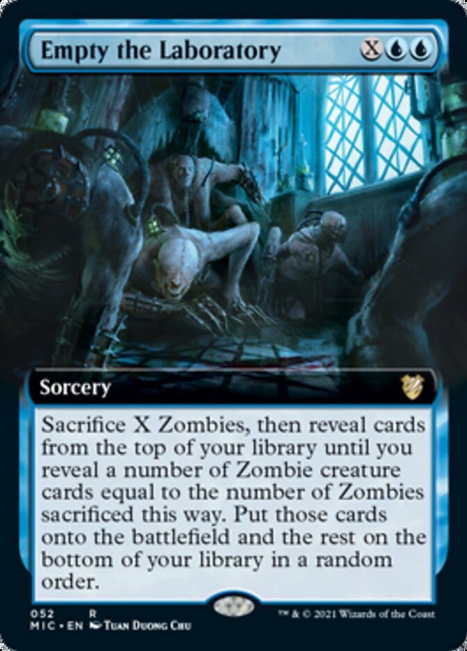 Empty the Laboratory (Extended) [Innistrad: Midnight Hunt Commander] | Rook's Games and More