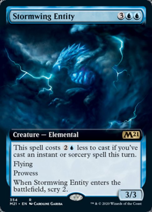 Stormwing Entity (Extended Art) [Core Set 2021] | Rook's Games and More