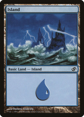 Island (32) [Duel Decks: Jace vs. Chandra] | Rook's Games and More