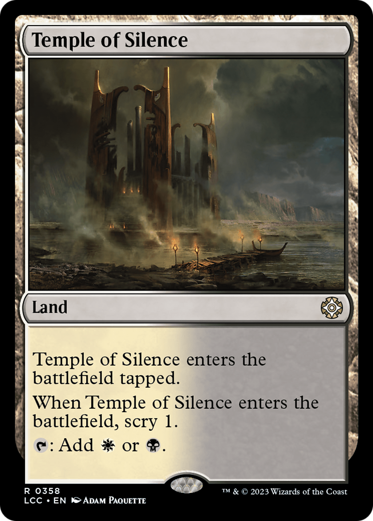 Temple of Silence [The Lost Caverns of Ixalan Commander] | Rook's Games and More