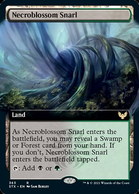 Necroblossom Snarl (Extended) [Strixhaven: School of Mages] | Rook's Games and More