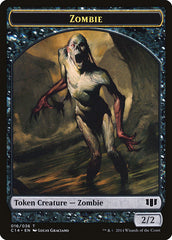 Horror // Zombie (016/036) Double-sided Token [Commander 2014 Tokens] | Rook's Games and More