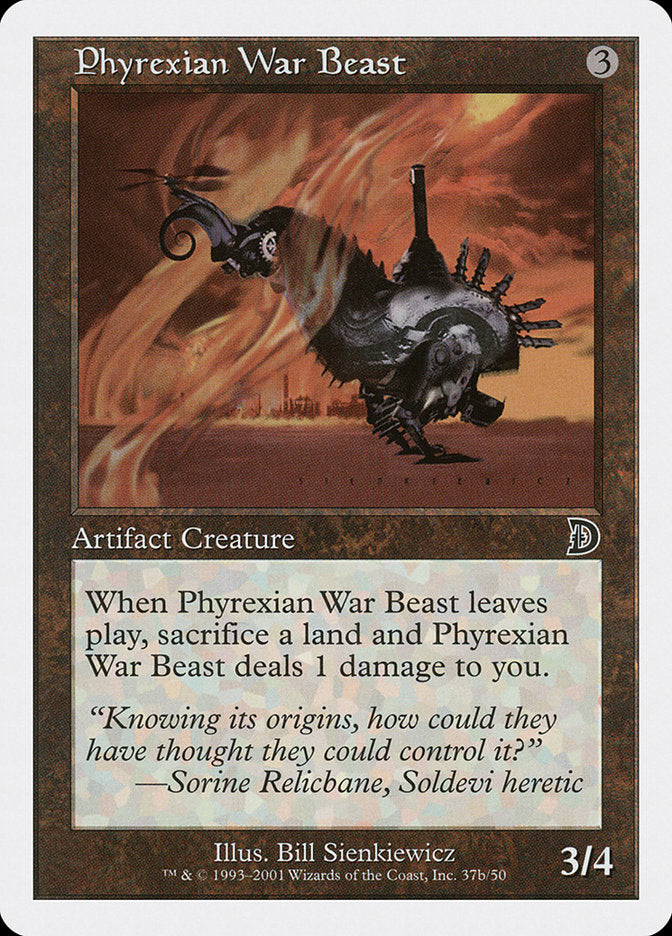 Phyrexian War Beast (Signature on Right) [Deckmasters] | Rook's Games and More