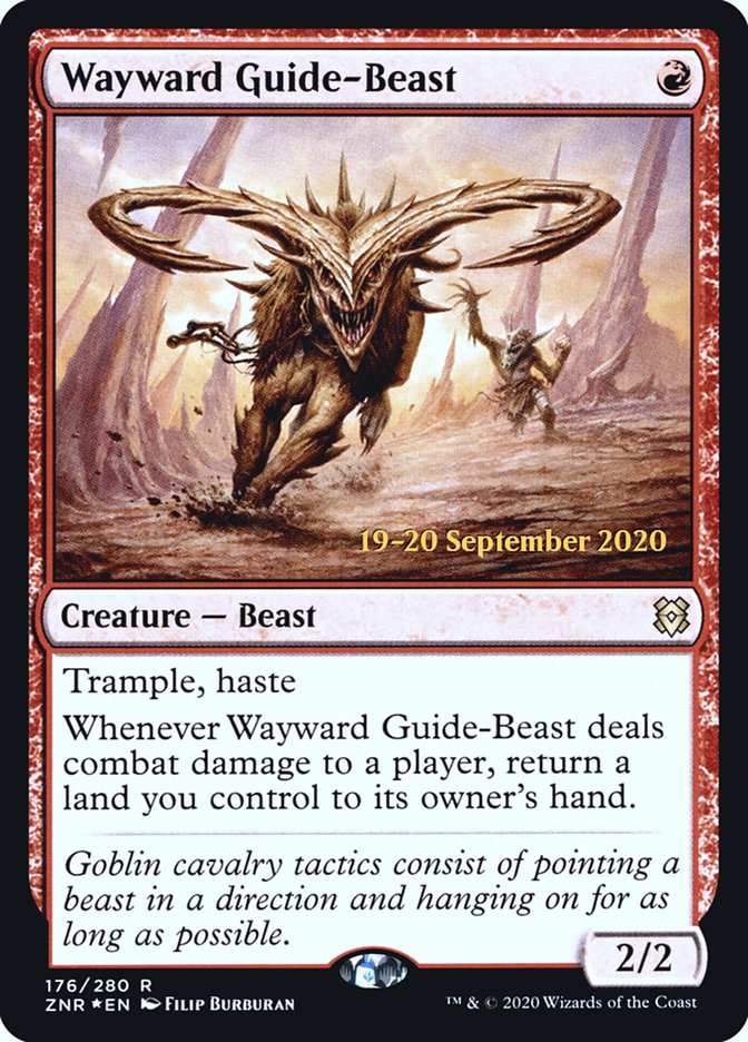 Wayward Guide-Beast  [Zendikar Rising Prerelease Promos] | Rook's Games and More