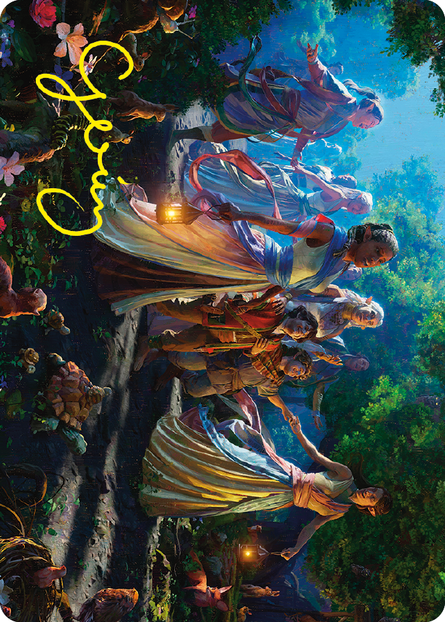 Realm Seekers Art Card (Gold-Stamped Signature) [The Lord of the Rings: Tales of Middle-earth Art Series] | Rook's Games and More