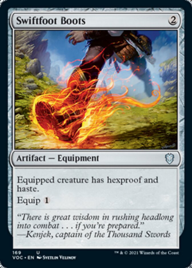 Swiftfoot Boots [Innistrad: Crimson Vow Commander] | Rook's Games and More