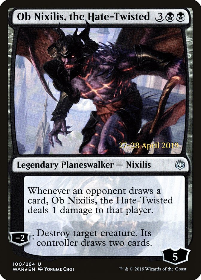 Ob Nixilis, the Hate-Twisted  [War of the Spark Prerelease Promos] | Rook's Games and More